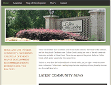Tablet Screenshot of collinscreeklanding.com